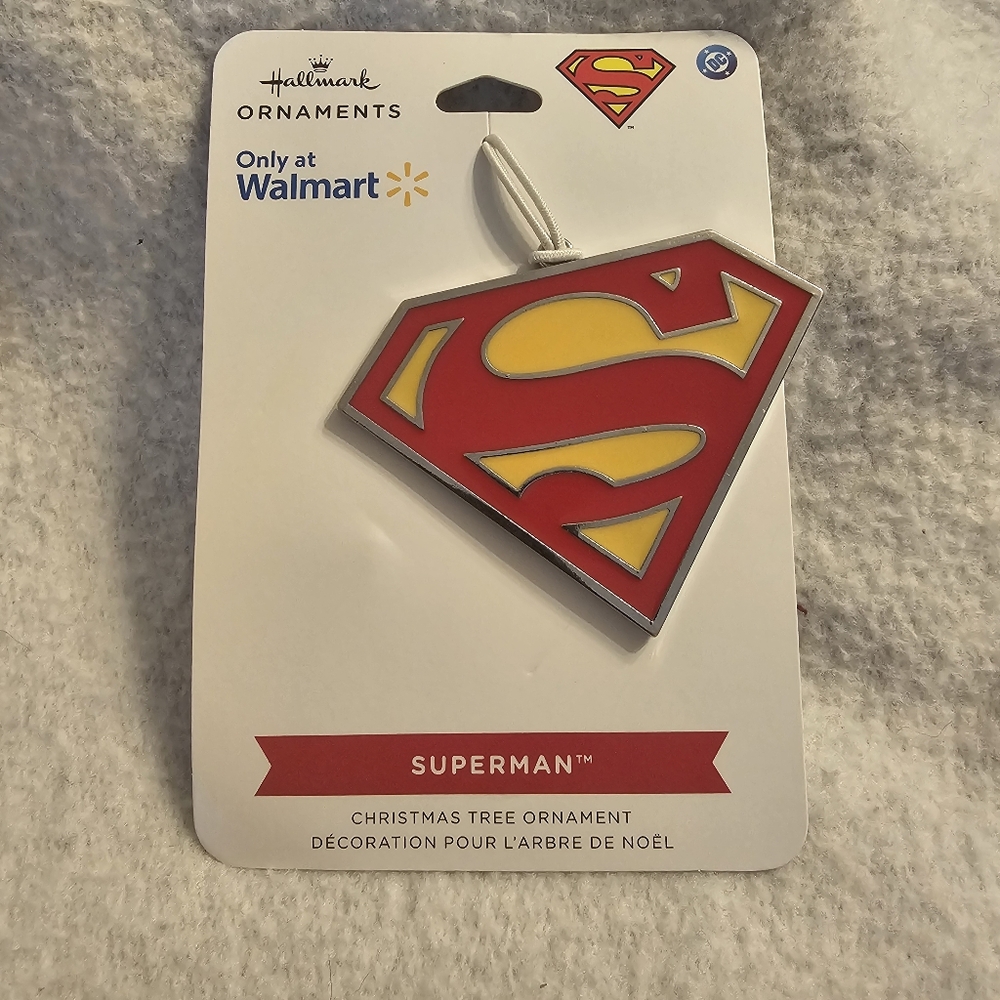 DC Comics Superman Metal Hallmark Christmas Tree Ornament